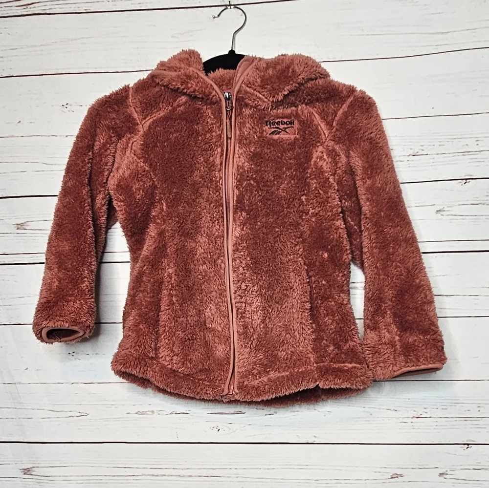 Reebok Girls Hooded Sherpa Jacket